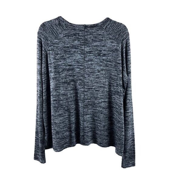 rag & bone Hudson Long Sleeve Crew Neck Pullover Tee Shirt Black Heather Small - Picture 4 of 8